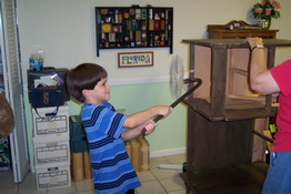 That's quite a weapon for a wild child!