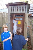 The outhouse/meditation room LOL