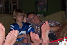 Poor Daddy's all worn out