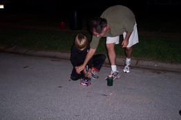 Alex got some pointers from Daddy