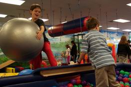 Patch and Carter had a blast with these huge balls