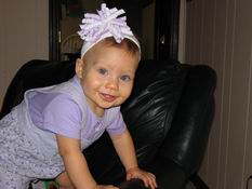 This is the picture from her invitation - what a cutie pie!
