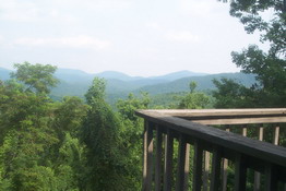 The gorgeous view from Micky and Linda's back door