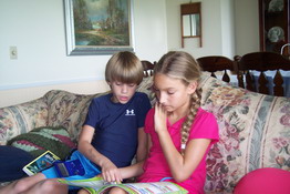 Alex and Heather discussing Pokemon tactics