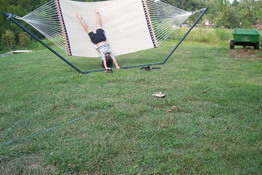 That's Patrick - don't ask, I really don't know what he was doing!