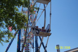 Thank God he's old enough to do this himself - it's too high for me!