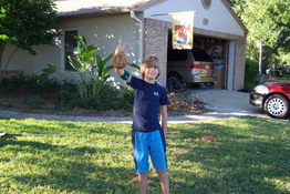 Woohoo - he conquered the husk!