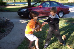 Patrick and Justin found teamwork worked best
