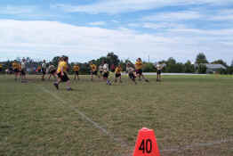 That's Alex running with the ball