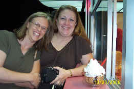 My 2 best friends (Becca and a massive sundae!)