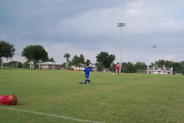 Warming up before the game