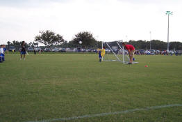 Kicking a goalie kick