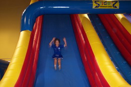 Patrick on the awesome slide!