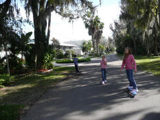 Heather showing off her experience on the Ripstick