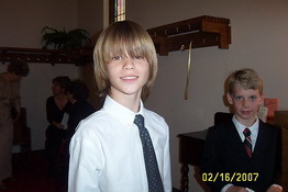 Is there a child under that mop?