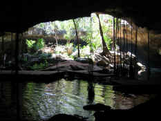 Inside the cave