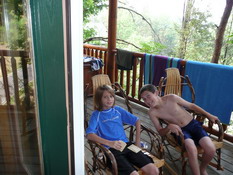 Alex and Thomas hanging out