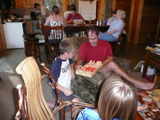 Mark and David playing Countdown