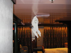Tonight our towel animal was a monkey!!