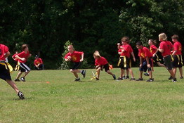 Alex pulling the flag