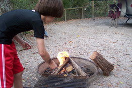 Patch has turned into a very good campfire builder