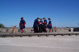 Readying the cannon
