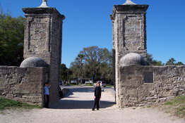 Standing in the gate to the city