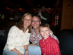 Mark, me and Cameron at the bowling alley