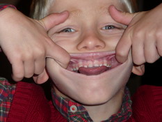 Check out Chase's teeth!  LOL