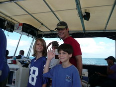 My boys on the boat