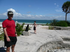 Climbing around the fort