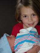 Emma and her baby brother - too sweet!