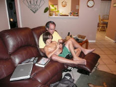 Patch and Dad had some down-time