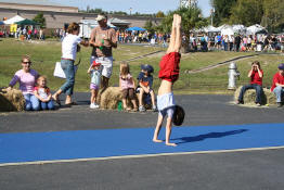 Hand stand-roll downs