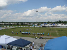 The game in progress - my camera won't show much from this distance - sorry!