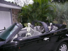Dave & Sonja's (across the street) skeleton family