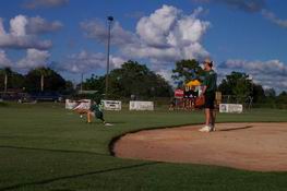 Alex playing first base