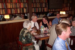 Tom and Dorothy get caught up over dinner