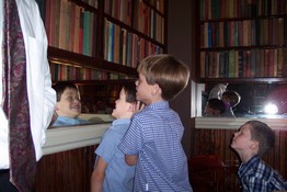 Alex and Patch being silly while Jonah joins in