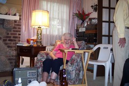 Nana was enjoying visiting