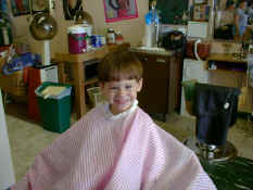 Patch after his haircut