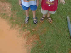 Mud splashing!
