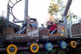Their favorite roller coaster - The Unicorn.  They rode it over and over and over and over . . . .