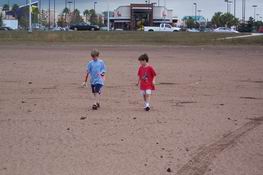 Retrieving the rocket after it landed