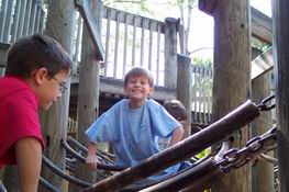 Climbing on the "spider web"