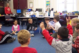 Playing Hot Potato with a beach ball