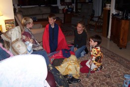 Kneeling before Jesus