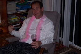 Mike still cool despite having 3 girls to dress him!