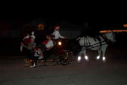 There's Santa!  (although we're not in this picture)
