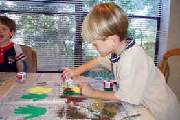 An artist at work